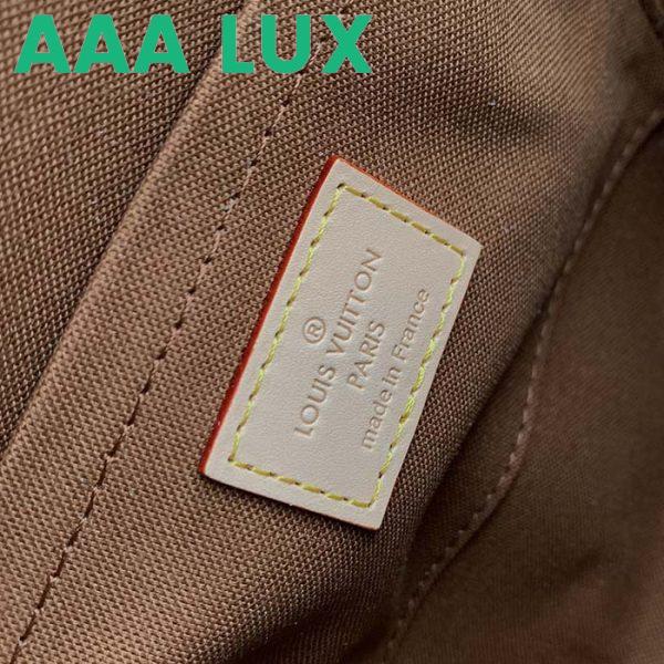 Replica Louis Vuitton Women LV Ellipse PM Handbag Brown Monogram Coated Canvas Cowhide 11