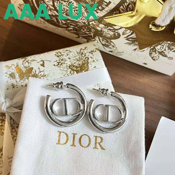 Replica Dior Women 30 Montaigne Earrings Silver-Finish Metal 5