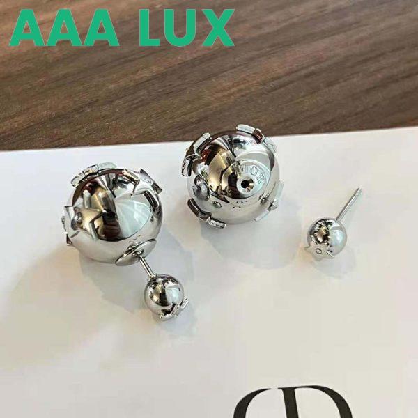 Replica Dior Women Tribales Earrings Silver and Silver-Tone Crystals 5
