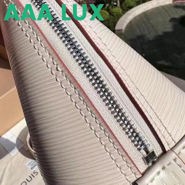 Replica Louis Vuitton LV Women Alma BB Handbag White Epi Grained Cowhide Leather 8
