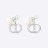 Replica Dior Women Tribales Earrings Silver and Silver-Tone Crystals 10