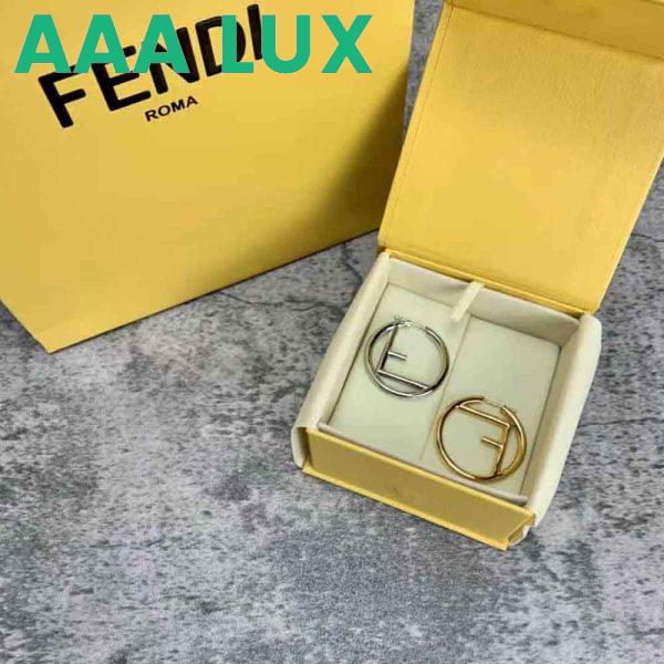 Replica Fendi Women F Is Fendi Earrings Gold and Palladium Earrings 5