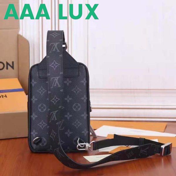 Replica Louis Vuitton LV Unisex Outdoor Sling Bag Taigarama Noir Black Coated Canvas Cowhide Leather 5