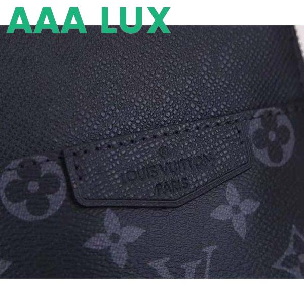 Replica Louis Vuitton LV Unisex Outdoor Sling Bag Taigarama Noir Black Coated Canvas Cowhide Leather 10
