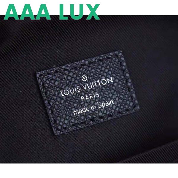 Replica Louis Vuitton LV Unisex Outdoor Sling Bag Taigarama Noir Black Coated Canvas Cowhide Leather 11