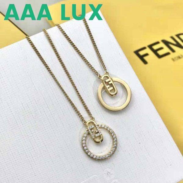 Replica Fendi Women O Lock Necklace Gold-Colored 4