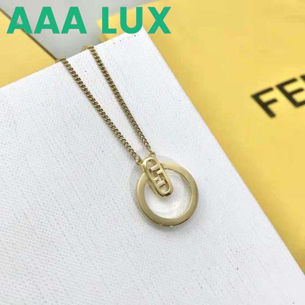 Replica Fendi Women O Lock Necklace Gold-Colored 10