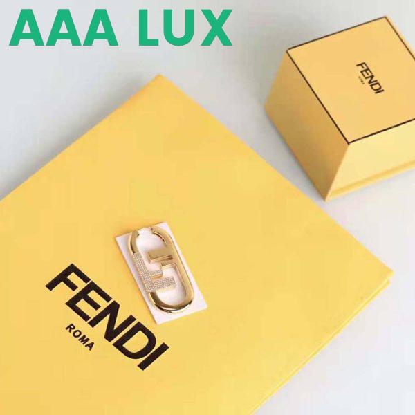 Replica Fendi Women O’lock Single Earring with Gold-color Earrings 3