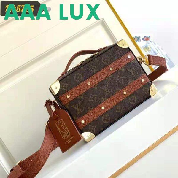 Replica Louis Vuitton Unisex LVXNBA Handle Trunk Bag Monogram Coated Canvas 3