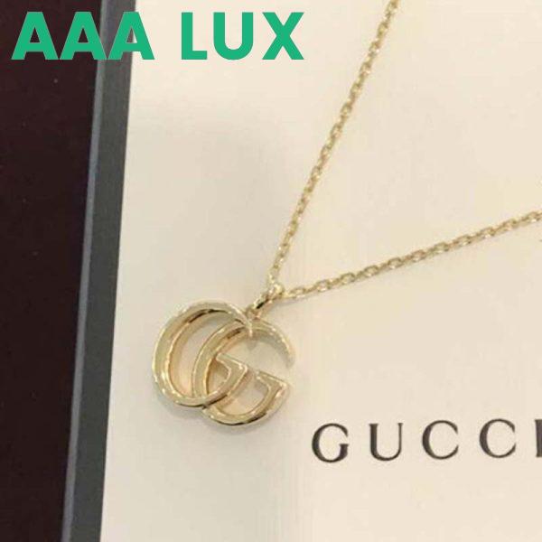 Replica Gucci Women Double G Yellow Gold Necklace Jewelry Gold 3