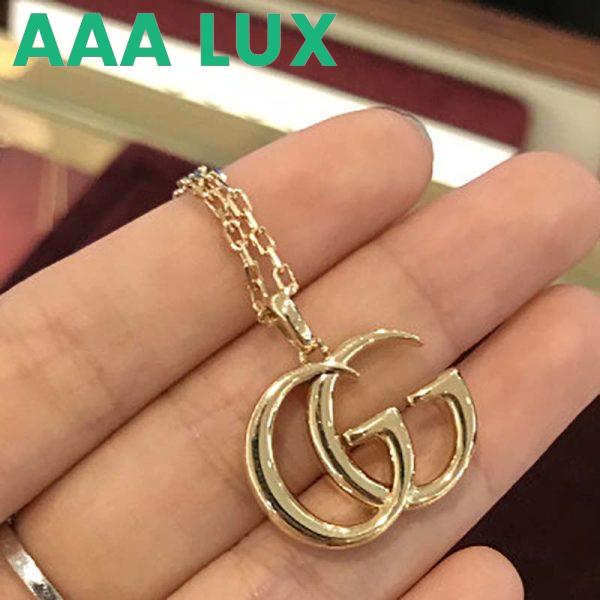 Replica Gucci Women Double G Yellow Gold Necklace Jewelry Gold 7