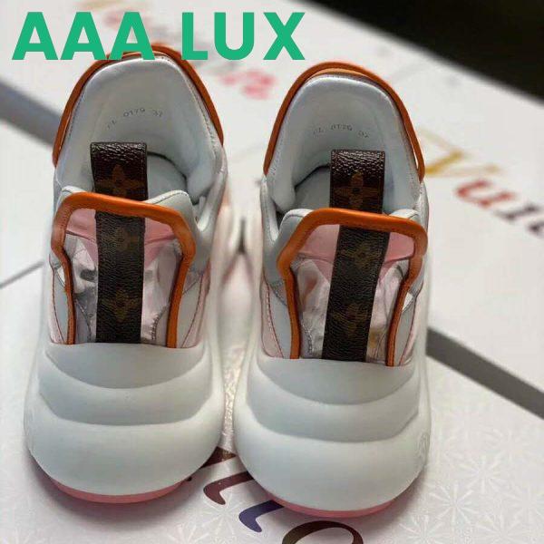 Replica Louis Vuitton LV Women LV Archlight Sneaker in Leather and Technical Fabrics-Orange 7