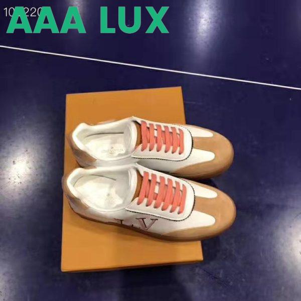 Replica Louis Vuitton LV Women LV Frontrow Sneaker in Calf Leather and Suede Calf Leather-Pink 6