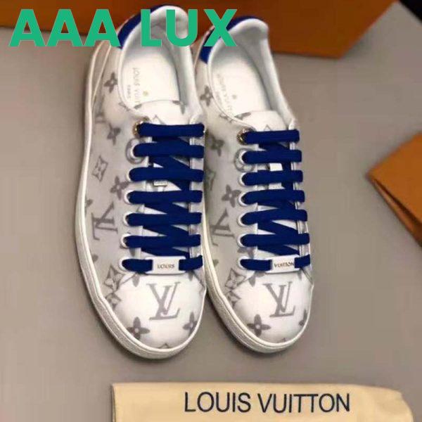 Replica Louis Vuitton LV Women LV Frontrow Sneaker in Monogram-Print Textile-Blue 3