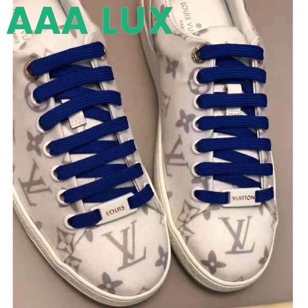 Replica Louis Vuitton LV Women LV Frontrow Sneaker in Monogram-Print Textile-Blue 8