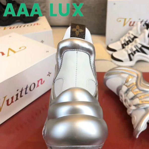 Replica Louis Vuitton Women LV Archlight Sneaker Technical Fabric Monogram Canvas-Silver 7