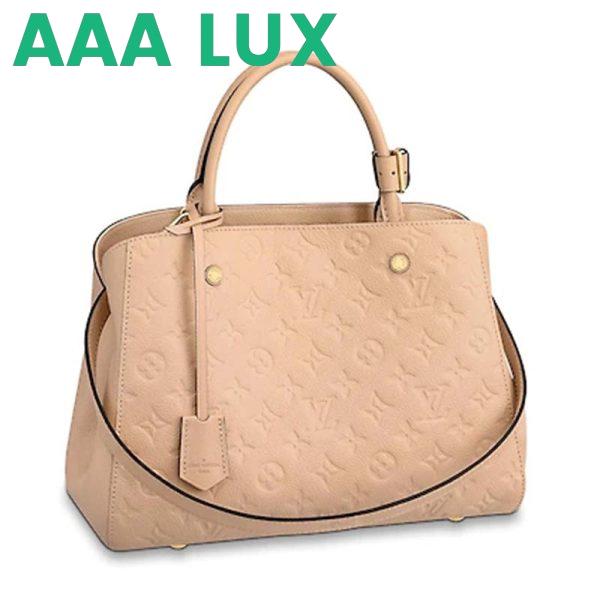 Replica Louis Vuitton LV Women Montaigne MM Handbag Monogram Empreinte Leather