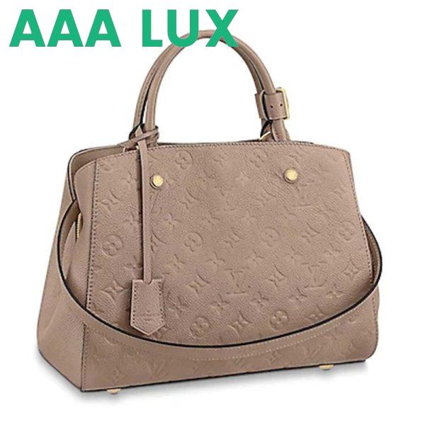 Replica Louis Vuitton LV Women Montaigne MM Handbag Monogram Empreinte Leather 2