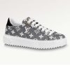 Replica Louis Vuitton Women LV Time Out Sneaker Ecru Beige Mix Materials Monogram Flower 13