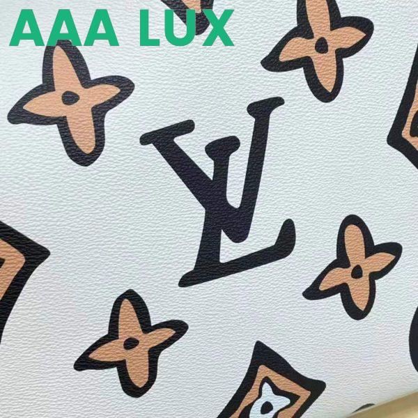 Replica Louis Vuitton LV Women Neverfull MM Tote Cream Monogram Coated Canvas 11
