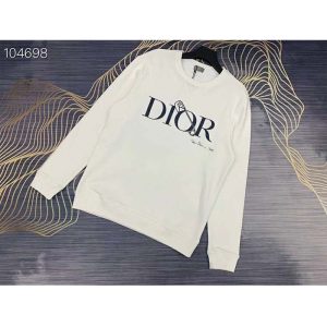 Replica Dior Men Oversized Dior And Judy Blame Sweatshirt Cotton-White 2