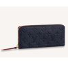 Replica Louis Vuitton LV Unisex Clémence Wallet Marine Rouge Monogram Empreinte Embossed Supple Grained Cowhide