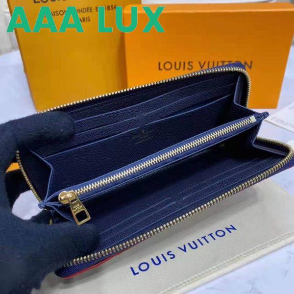 Replica Louis Vuitton LV Unisex Clémence Wallet Marine Rouge Monogram Empreinte Embossed Supple Grained Cowhide 9