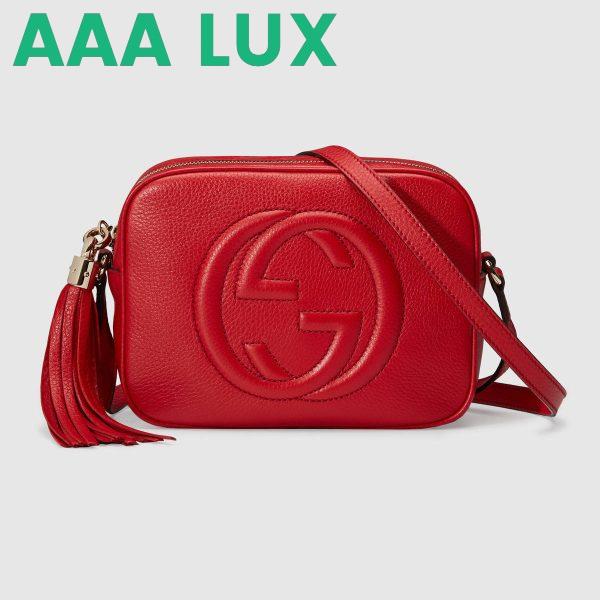 Replica Gucci Soho Small Leather Disco Bag in Smooth Calfskin Leather 2