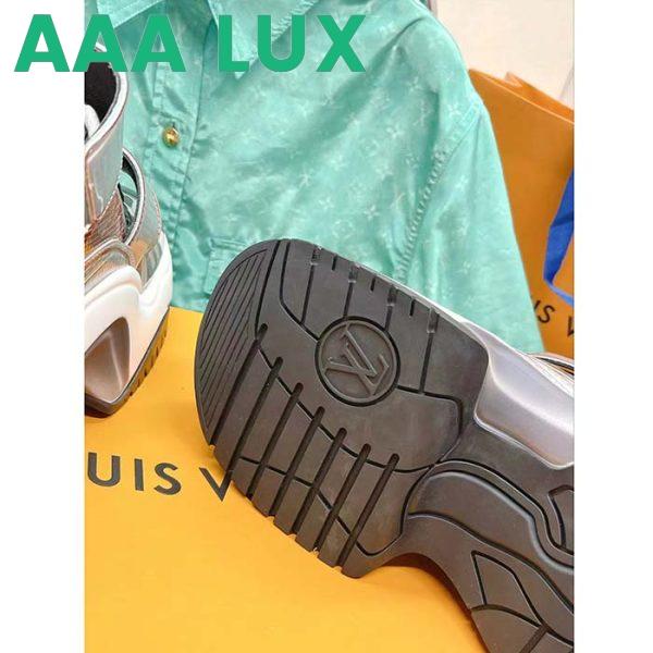 Replica Louis Vuitton Women LV Archlight 2.0 Platform Sneaker Orange Silver 5 Cm Heel 11