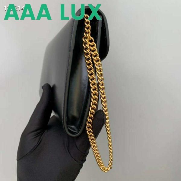 Replica Gucci GG Unisex Gucci Horsebit 1955 Wallet with Chain-Black 8