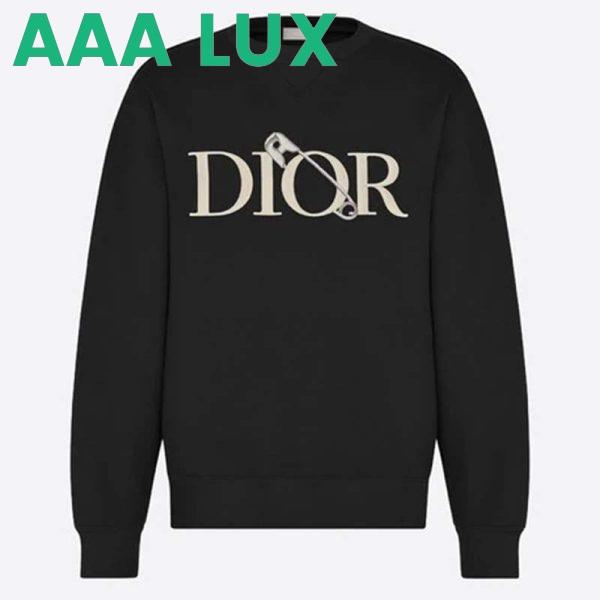 Replica Dior Women Oversized Dior And Judy Blame Sweatshirt Cotton-Black