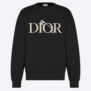 Replica Dior Women Oversized Dior And Judy Blame Sweatshirt Cotton-Black 2