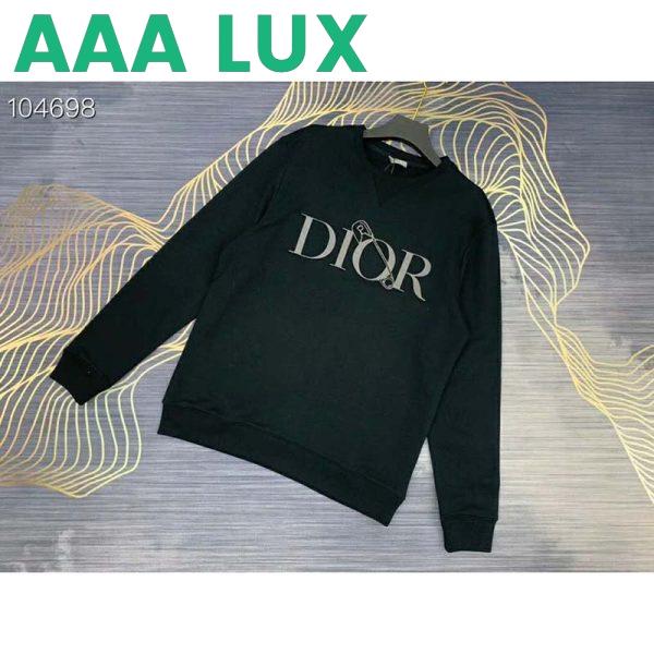 Replica Dior Women Oversized Dior And Judy Blame Sweatshirt Cotton-Black 3
