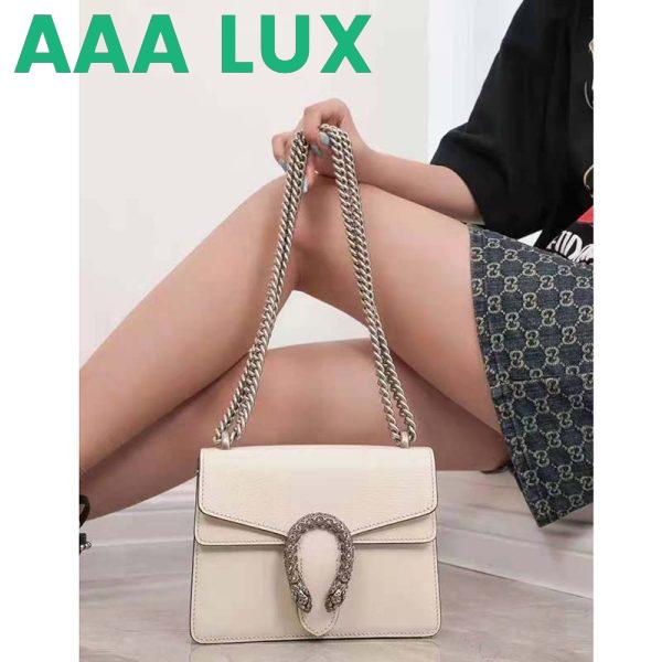 Replica Gucci GG Women Dionysus Leather Mini Bag Beige Metal-Free Tanned Leather 11