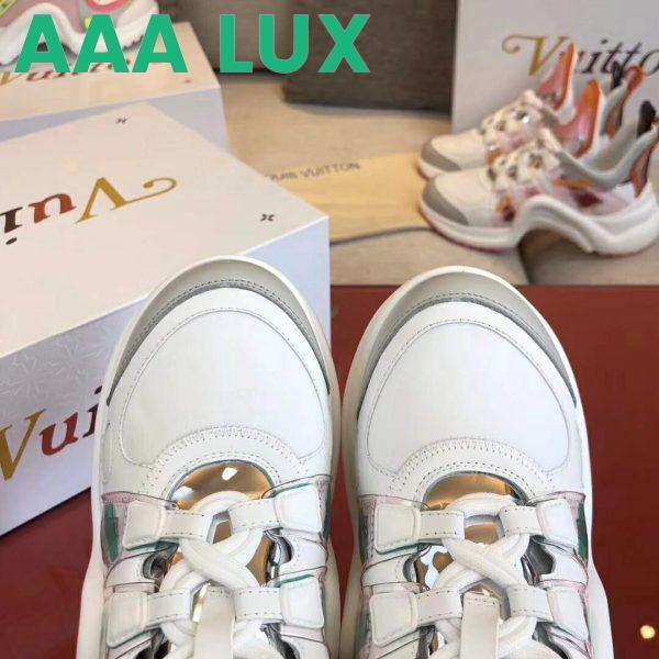 Replica Louis Vuitton Women LV Archlight Sneaker Leather Technical Fabrics-Aqua 10