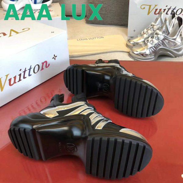 Replica Louis Vuitton Women LV Archlight Sneaker Leather Technical Fabrics-Black 6