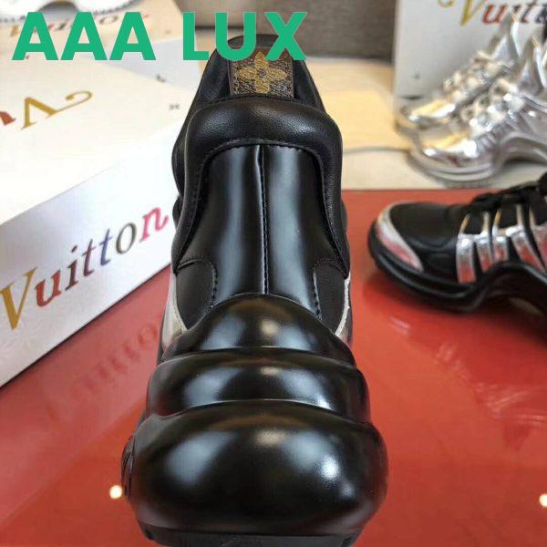 Replica Louis Vuitton Women LV Archlight Sneaker Leather Technical Fabrics-Black 7