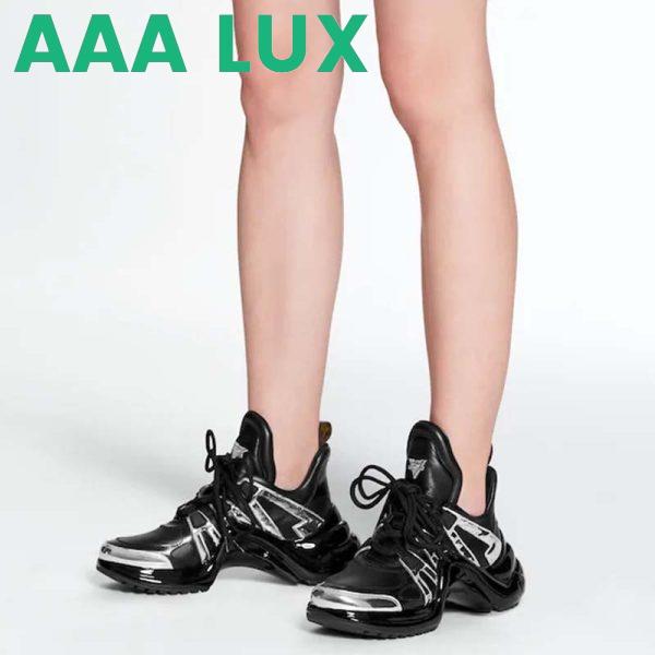Replica Louis Vuitton Women LV Archlight Sneaker Leather Technical Fabrics-Black 8