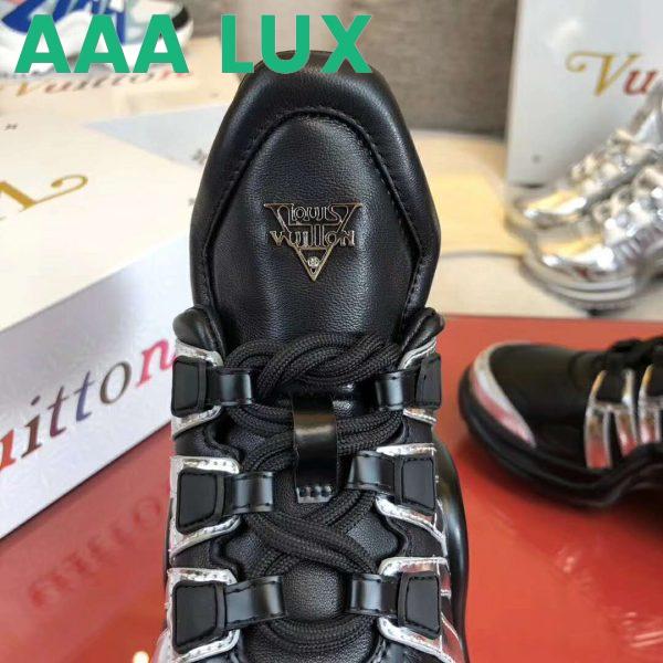 Replica Louis Vuitton Women LV Archlight Sneaker Leather Technical Fabrics-Black 9