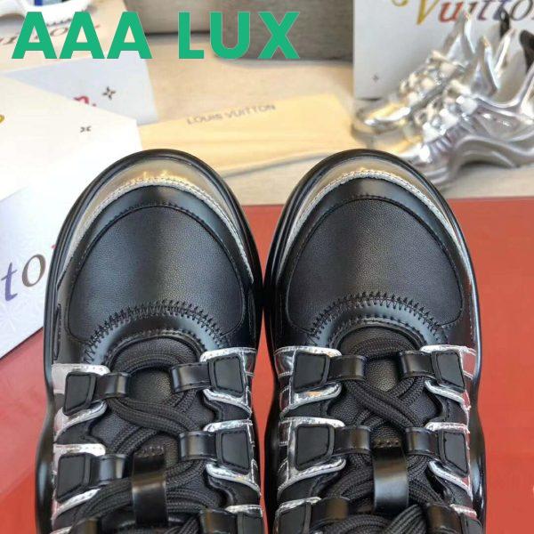 Replica Louis Vuitton Women LV Archlight Sneaker Leather Technical Fabrics-Black 11
