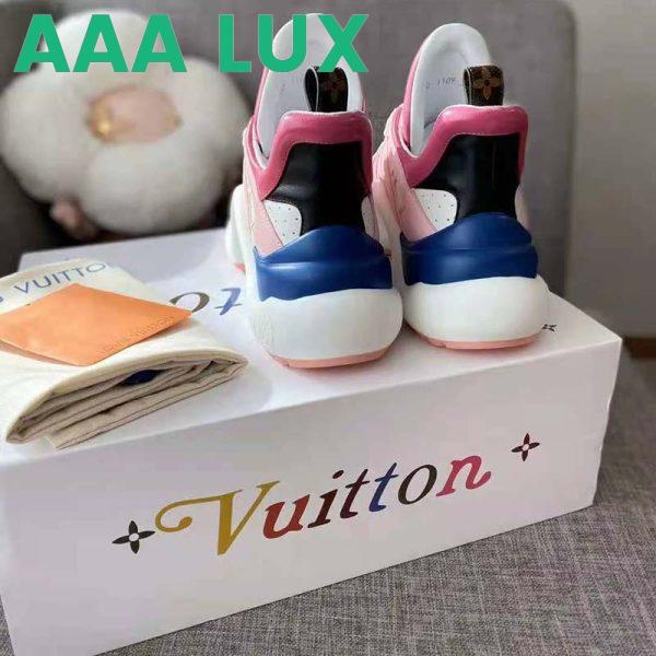 Replica Louis Vuitton Women LV Archlight Sneaker Mix of Materials LV Circle Monogram Canvas 6