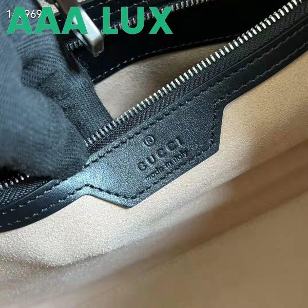 Replica Gucci Unisex GG Marmont Medium Tote Bag Black Matelassé Leather Double G 9