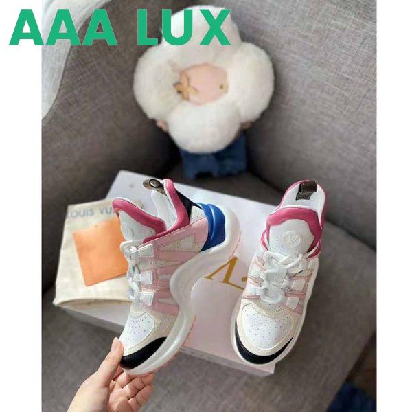 Replica Louis Vuitton Women LV Archlight Sneaker Mix of Materials LV Circle Monogram Canvas 9
