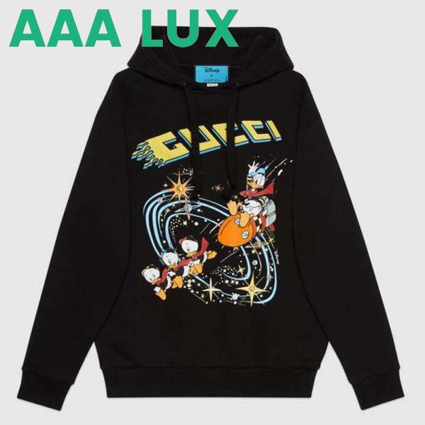 Replica Gucci Men Disney x Gucci Donald Duck Hooded Sweatshirt Fixed Hood Oversize Fit Cotton 2