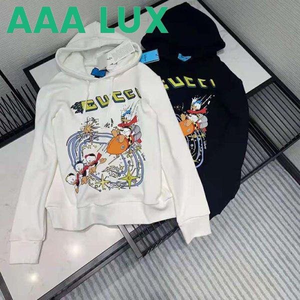 Replica Gucci Men Disney x Gucci Donald Duck Hooded Sweatshirt Fixed Hood Oversize Fit Cotton 6