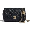 Replica Gucci Women GG Marmont Belt Bag Black Chevron Matelassé Leather Double G 16