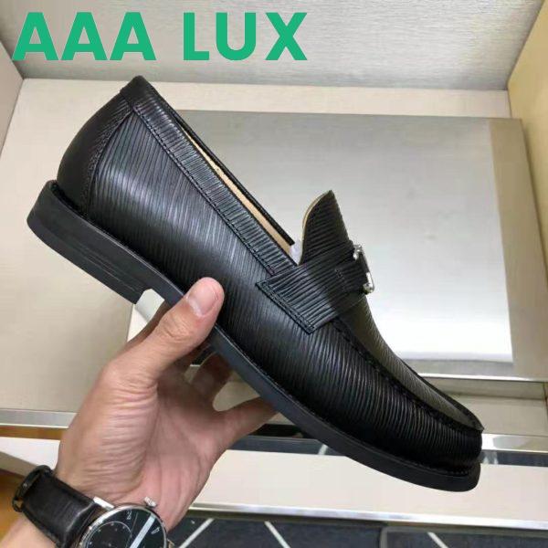 Replica Louis Vuitton Men Major Loafer Epi Calf Leather Glazed Calf Leather-Black 6