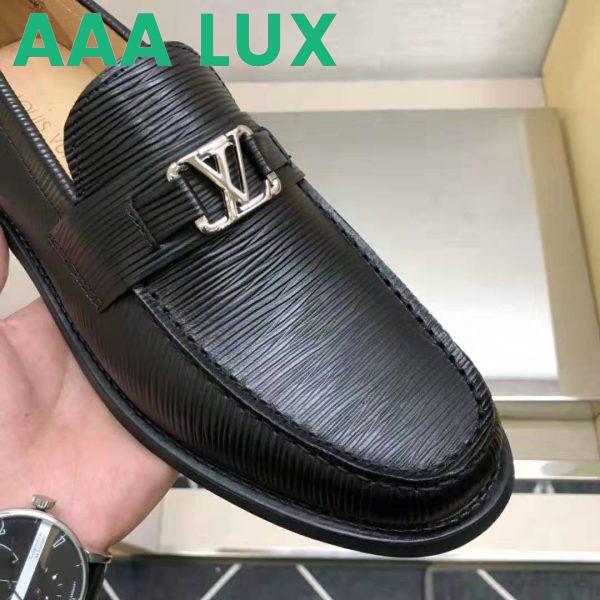 Replica Louis Vuitton Men Major Loafer Epi Calf Leather Glazed Calf Leather-Black 9