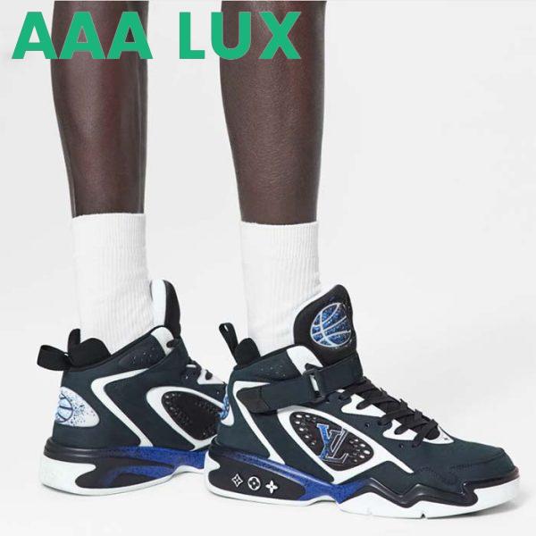 Replica Louis Vuitton LV Unisex Trainer 2 Sneaker Black Suede Calf Leather Rubber Outsole 14
