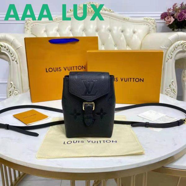 Replica Louis Vuitton LV Unisex Tiny Backpack Black Monogram Empreinte Embossed Supple Grained Cowhide 3